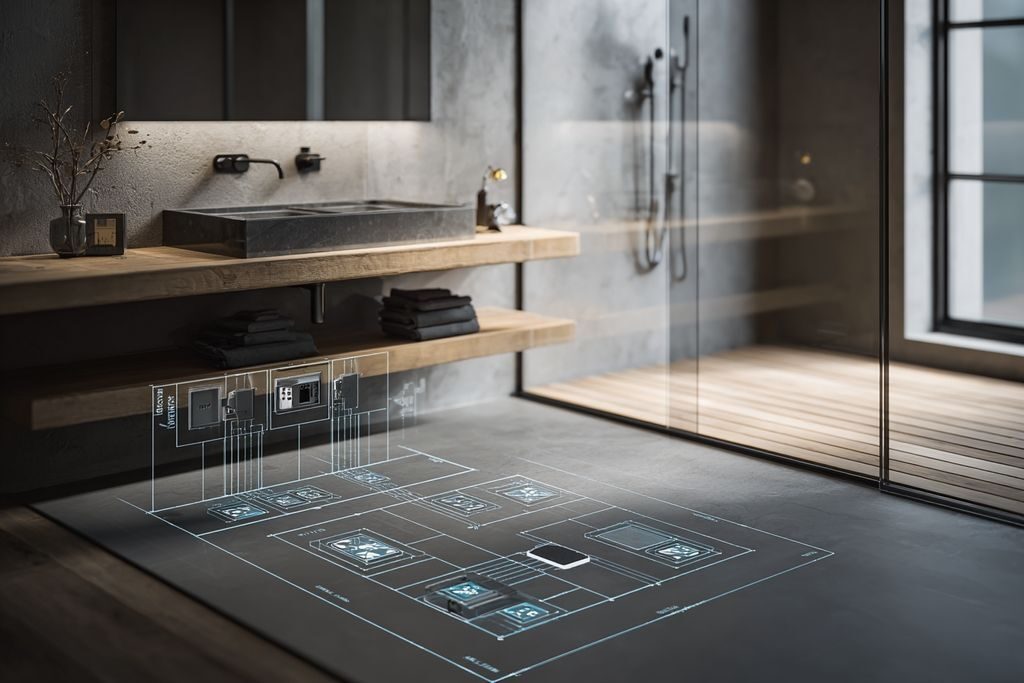 Normes électriques pour une salle de bain : explication par zone
